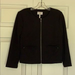 Black Zip Top/Blazer “Laundry by Shelli Segal”